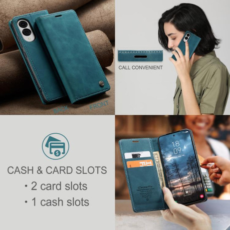 Чехол-книжка CaseMe-013 Multifunctional на Samsung Galaxy S25 Edge 5G - синий