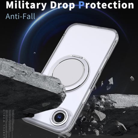 Чохол Kalebol з підставкою 360 та MagSafe на iPhone Air - прозорий