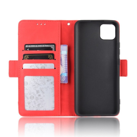 Кожаный чехол-книжка Wallet Style Skin на Realme C11 - красный