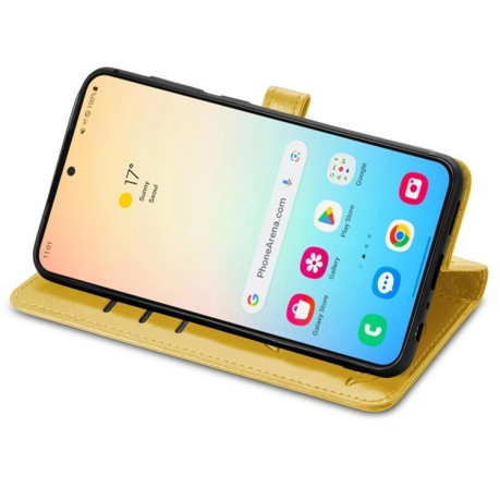 Чохол-книжка Cat and Dog для Samsung Galaxy S25 Ultra 5G - жовтий