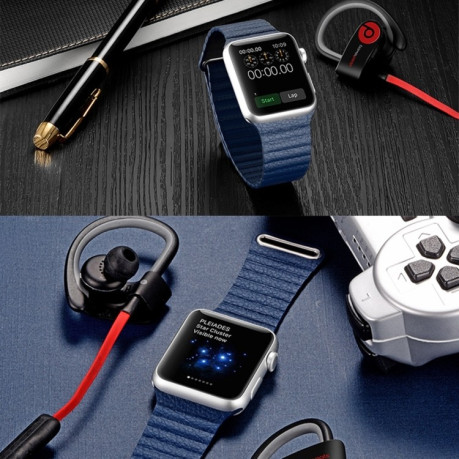 Ремешок Leather Loop Magnetic для Apple Watch 38/40mm - темно-синий