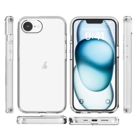 Протиударний чохол Terminator Style для iPhone 16e - прозорий