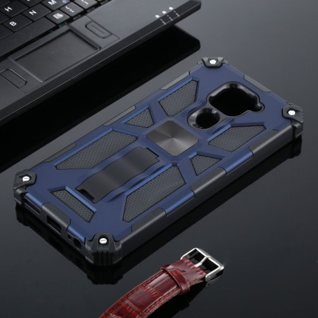 Противоударный чехол Magnetic with Holder на Xiaomi Redmi 10X / Note 9 - синий