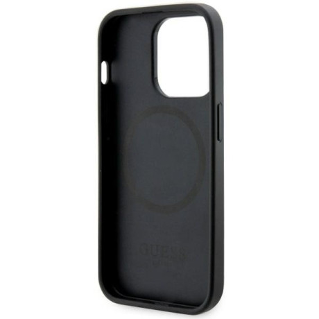 Оригинальный чехол Guess GCube Stripes MagSafe для iPhone 14 Pro Max - black