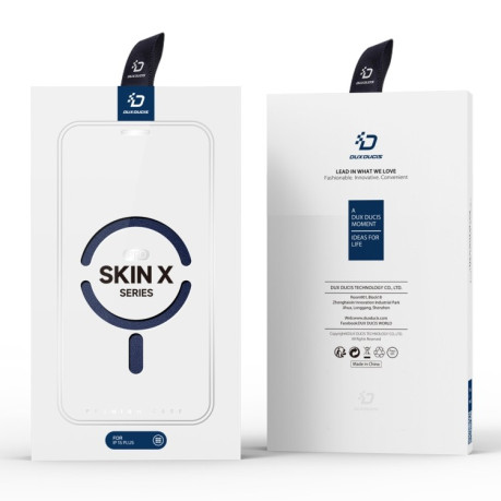 Чохол-книжка DUX Skin X Pro Series Magsafe на iPhone 15 Plus - синій