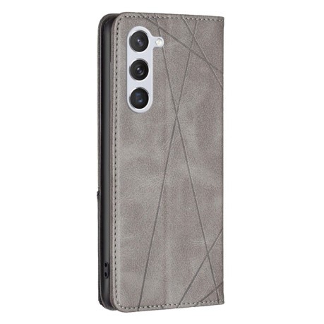 Чохол-книжка Rhombus Texture для Samsung Galaxy S24 5G - сірий