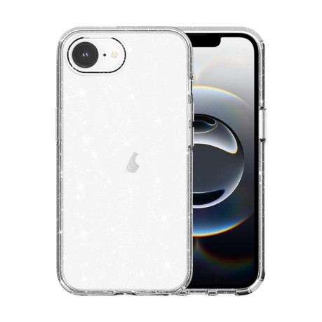Протиударний чохол Terminator Style Glitter для iPhone 16e - білий