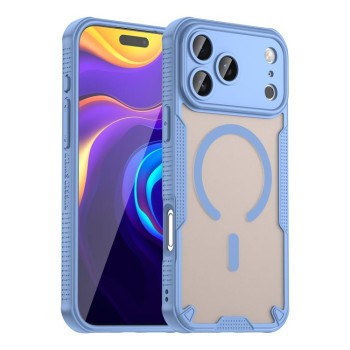 Противоударный чехол Armor Glaze MagSafe Magnetic на iPhone 18 Pro Max — синий