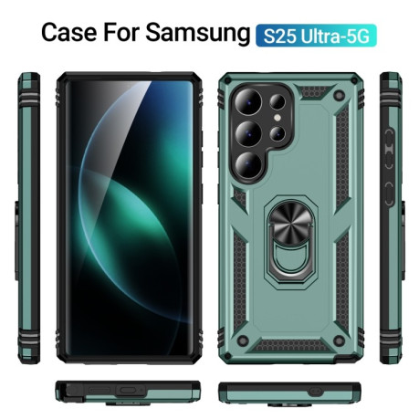 Протиударний чохол PC + TPU Shockproof Protective  для Samsung Galaxy S25 Ultra 5G - зелений
