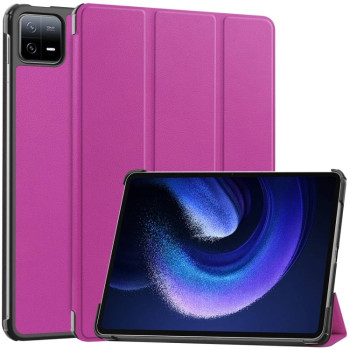Чехол-книжка Solid Color Custer для Xiaomi Pad 6 / 6 Pro - фиолетовый