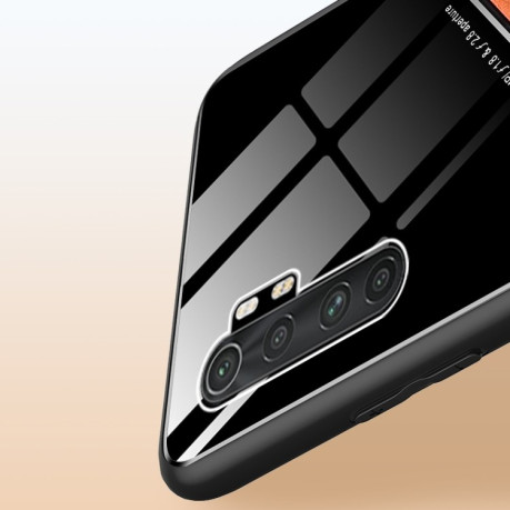 Противоударный чехол Organic Glass для Xiaomi Mi Note 10 Lite - оранжевый