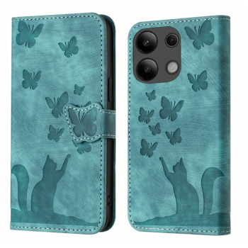 Чохол-книжка Cat Embossing Pattern на Xiaomi Redmi Note 13 4G - блакитний