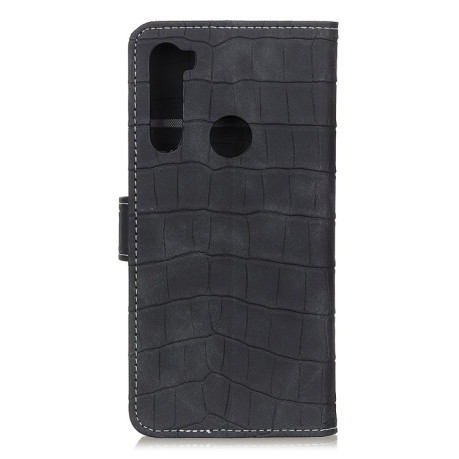 Чохол-книжка Magnetic Crocodile Texture на Samsung Galaxy A21-чорний