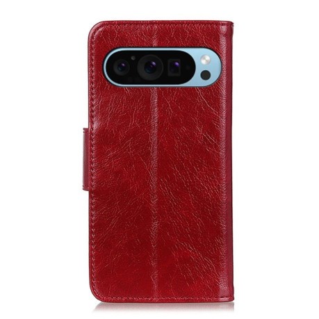 Чехол-книжка Mirren Crazy Horse для Google Pixel 9 - красный