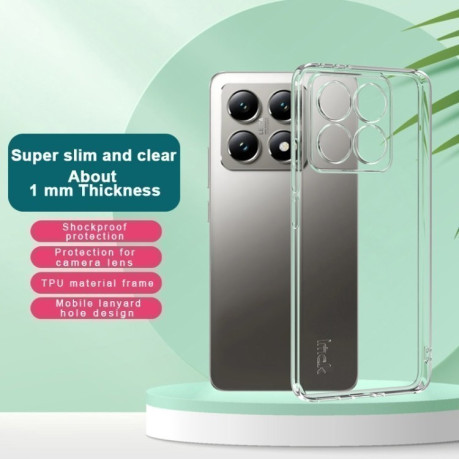 Противоударный чехол IMAK UX-5 Series на Xiaomi 14T - прозрачный