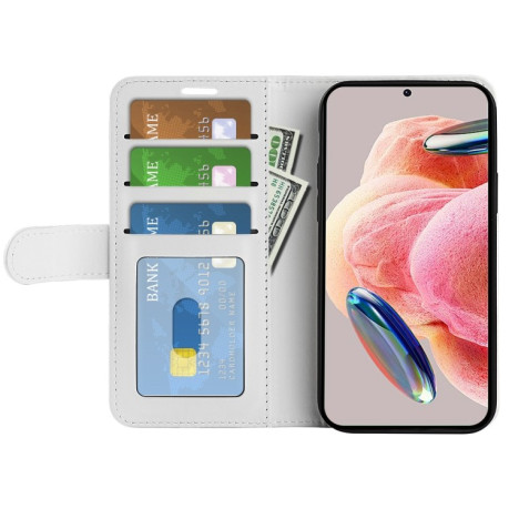 Чехол-книжка Texture Single для Xiaomi Redmi Note 12 4G - белый