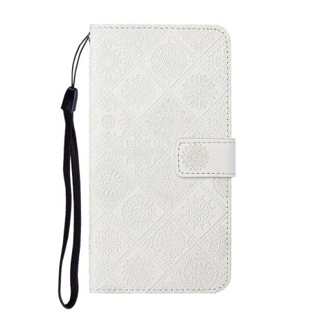 Чехол-книжка Ethnic Style для Infinix Hot 50 4G - белый