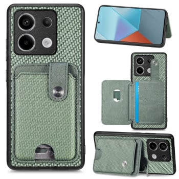 Протиударний чохол Wristband Kickstand Card для Xiaomi Redmi Note 13 Pro 5G/Poco X6 5G - зелений