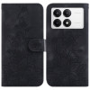 Чохол-книжка Lily Embossed Leather для Xiaomi Poco F6 Pro - чорний
