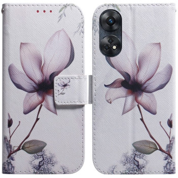 Чехол-книжка Coloured Drawing для OPPO Reno8 T 4G - Magnolia
