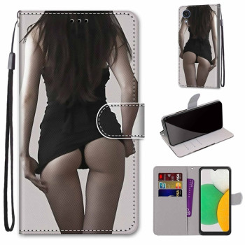 Чехол-книжка Coloured Drawing Cross для Samsung Galaxy A03 Core - Miniskirt
