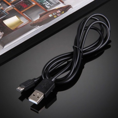 Зарядний кабель HAWEEL 1m High Speed ​​35 Cores Micro USB на USB Data Sync Charging Cable - чорний