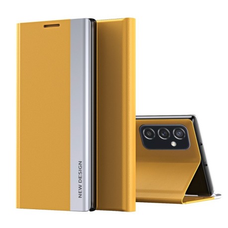 Чехол-книжка Electroplated Ultra-Thin для Samsung Galaxy A33 5G - желтый