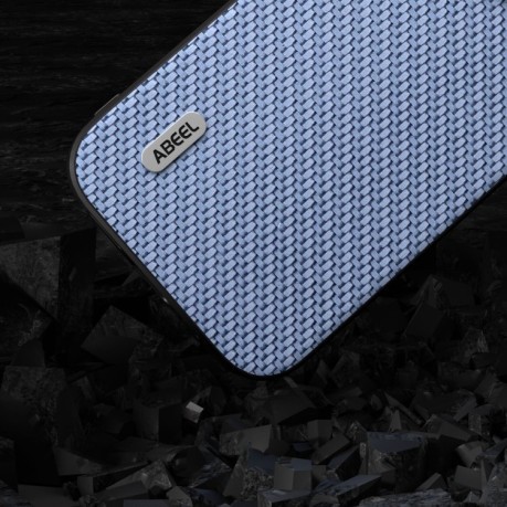 Ударозахисний чохол ABEEL Carbon Fiber на iPhone 15 Pro - блакитний