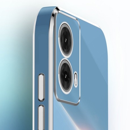 Протиударний чохол XINLI Straight Edge with Ring Holder для Motorola Moto G85 - фіолетовий