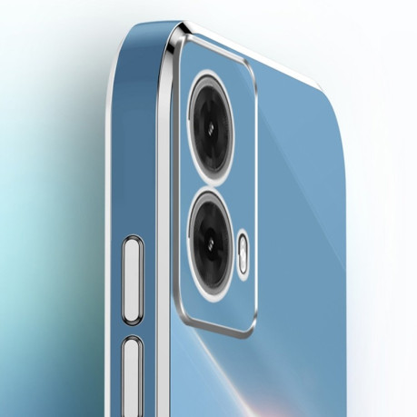 Противоударный чехол XINLI Straight Edge with Ring Holder для Motorola Moto G85 - розовый