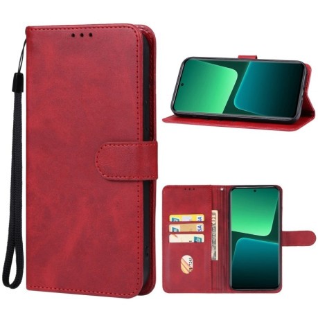 Чохол-книжка EsCase Leather для Xiaomi 14T - червоний