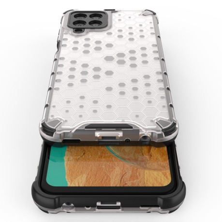 Противоударный чехол Honeycomb на Samsung Galaxy M33 5G - белый