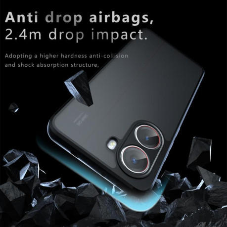 Противоударный чехол Armor Precise Hole PC Hybrid TPU для Xiaomi Redmi Turbo 4 / Xiaomi Poco X7 Pro - черный