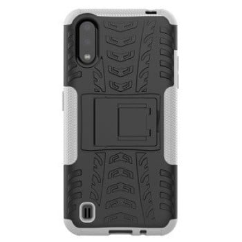 Протиударний чохол Tire Texture Samsung Galaxy A01 - білий