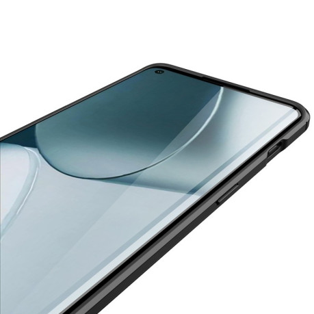 Протиударний чохол Litchi Texture на OnePlus 10 Pro 5G - чорний