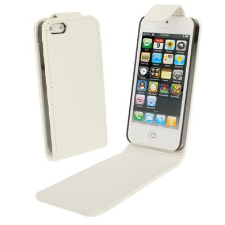 Кожаный чехол Simple для iPhone 5,5s,SE- белый