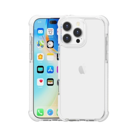 Протиударний акриловий чохол Four-corner на iPhone 16 Pro Max - прозорий