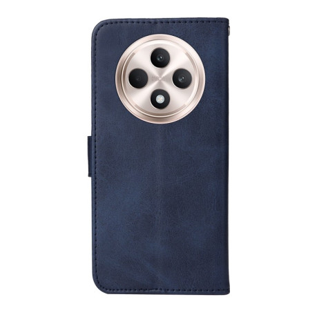 Чехол-книжка Stitching Calf Texture для OPPO Reno12 F/12 FS 4G - синий