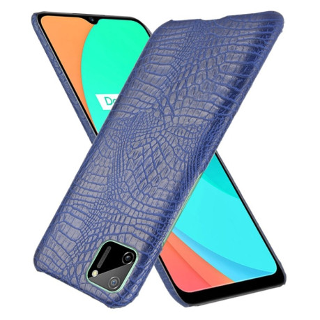 Удароміцний чохол Crocodile Texture на Realme C11 - синій