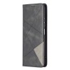 Чохол-книга Rhombus Texture для Xiaomi Mi 11i/Xiaomi Poco F3/Redmi K40/K40 Pro - чорний