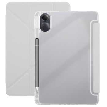 Чехол-книжка Clear Acrylic Demation Leather для Xiaomi Redmi Pad SE 11 2025 / Pad 2 - серый