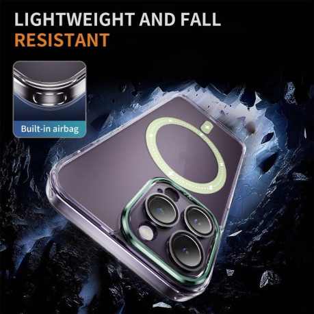 Чехол Airbag Shockproof MagSafe Phone Case для iPhone 12 Pro Max - зеленый