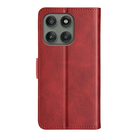 Чехол-книжка Dual-side Magnetic Buckle для Motorola Edge 60 Pro - червоний