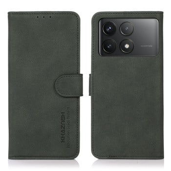 Чохол-книжка KHAZNEH матова фактура на Xiaomi Poco F6 Pro - зелений