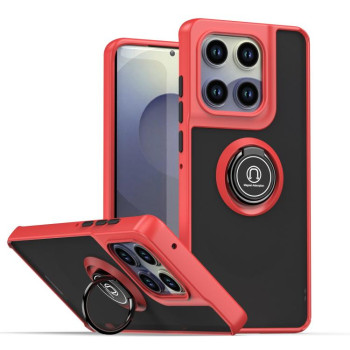 Чехол Q Shadow 1 Series с подставкой на Motorola Edge 60 Pro - красный