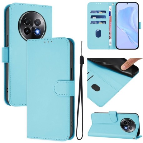 Чехол-книжка Skin Feel S-type для Realme 13+ 5G/13 Pro 5G/13 Pro+ - голубой