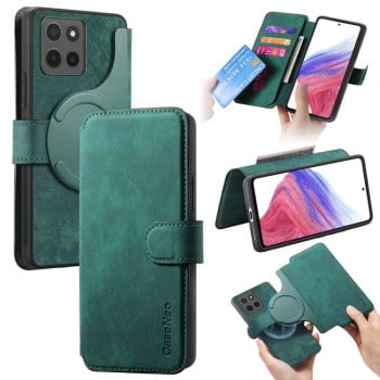 Чохол-книжка CaseNeo з MagSafe із захистом від сканування RFID у стилі Retro на Motorola Moto G15 - зелений