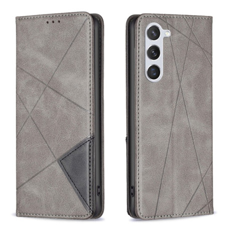 Чехол-книжка Rhombus Texture для Samsung Galaxy S24 5G - серый