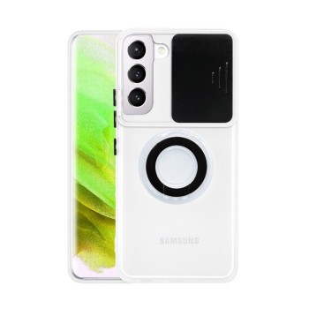Противоударный чехол Sliding Camera with Ring Holder для Samsung Galaxy A14 5G - черный