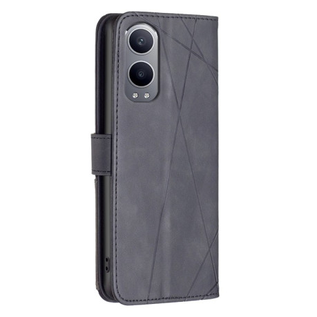 Чохол-книжка Rhombus Texture для OnePlus Nord CE4 Lite - чорний